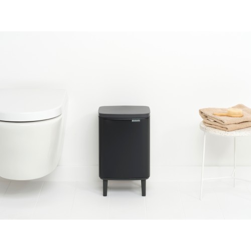 Šiukšlių dėžė Brabantia BO HI, juodos sp., 7l