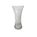 Vaza platėjanti, skaidri, 30 cm