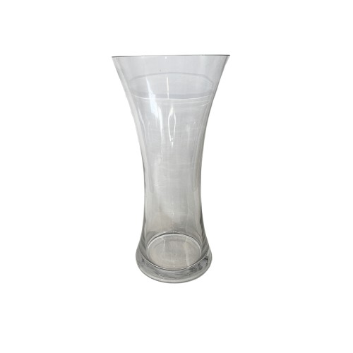 Vaza platėjanti, skaidri, 30 cm