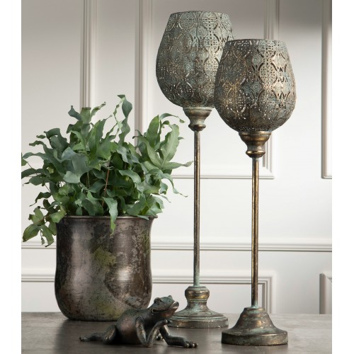 Žvakidė A LOT Dalia Brass, ažūrinė, žalvario sp., 60 cm