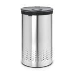 Skalbinių dėžė Brabantia Dark Grey/Plast Lid, 60 l