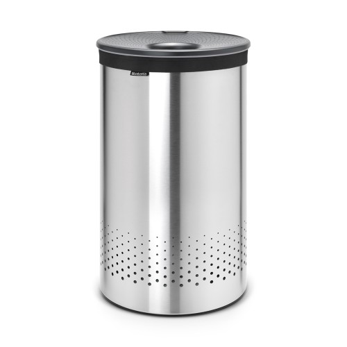 Skalbinių dėžė Brabantia Dark Grey/Plast Lid, 60 l