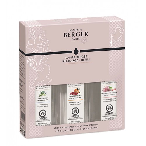 Kvapų lempos papildymų rinkinys Maison Berger JOY, 3 x 250 ml