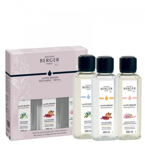 Kvapų lempos papildymų rinkinys Maison Berger JOY, 3 x 250 ml