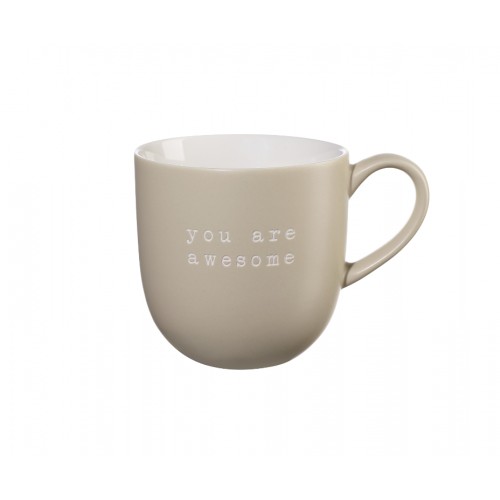 Puodelis Asa HEY You are awesome, smėlio sp., 350 ml