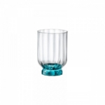 Stiklinė žema Bormioli Rocco FLORIAN BLUE, 375 ml