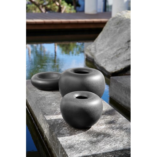 Vaza Asa Stone Black iron, 18 cm