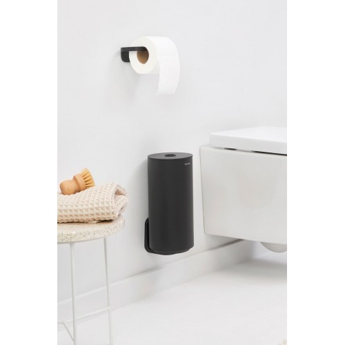 Tamsiai pilkas tualetinio popieriaus laikiklis Brabantia MINDSET