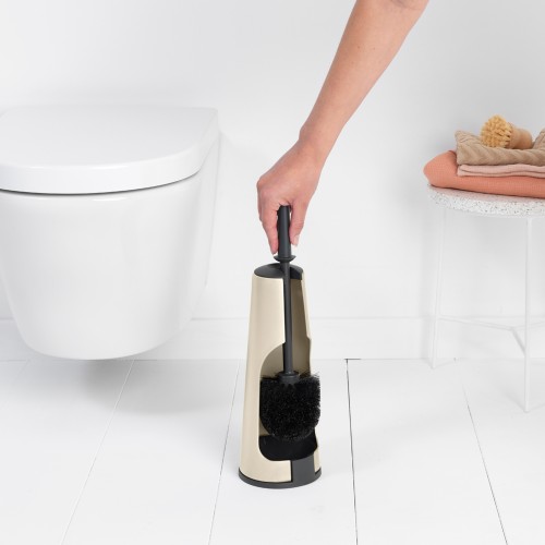 Tualeto šepetys su laikikliu Brabantia RENEW, šampano spalvos