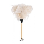 Dulkių šluotelė Redecker, šviesių plunksnų, baltos sp., 50 cm