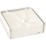 Servetėlių laikiklis IHR WIRE HOLDER, baltos sp., 19x6x18 cm