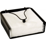 Servetėlių laikiklis IHR WIRE HOLDER, juodos sp., 19x6x18 cm