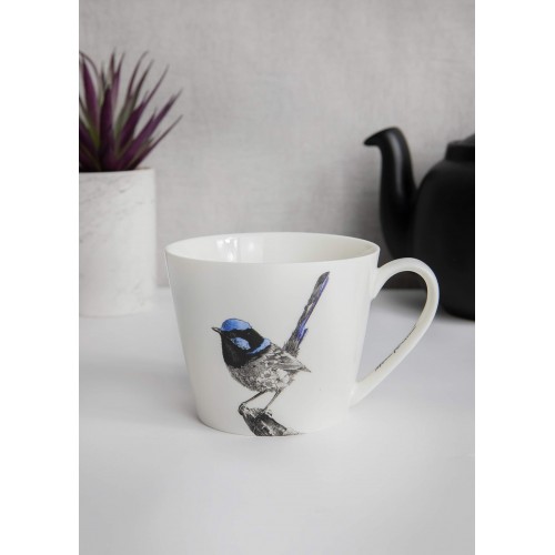 Puodelis Maxwell & Williams SQUAT FAIRY-WREN, baltos sp., 450 ml
