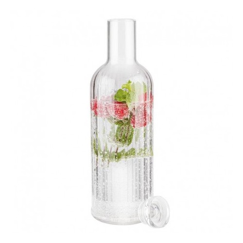 Vandens butelis APS, STRIPES, skaidrus, 1l