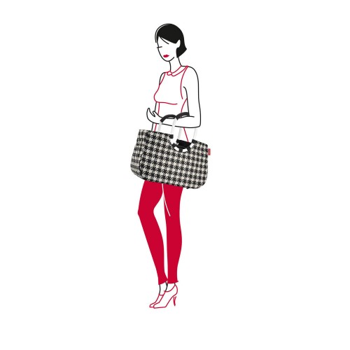 Krepšys Reisenthel Loopshopper, juodos sp., M, languotas, 40x26x20 cm