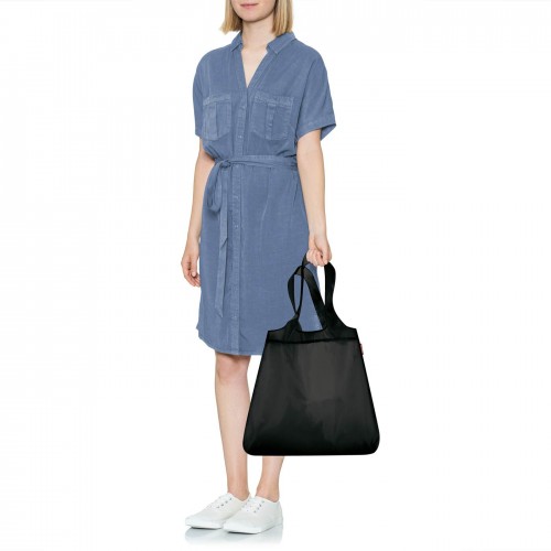 Sulankstomas maišelis Reisenthel Mini maxi Loftbag, juodos sp.
