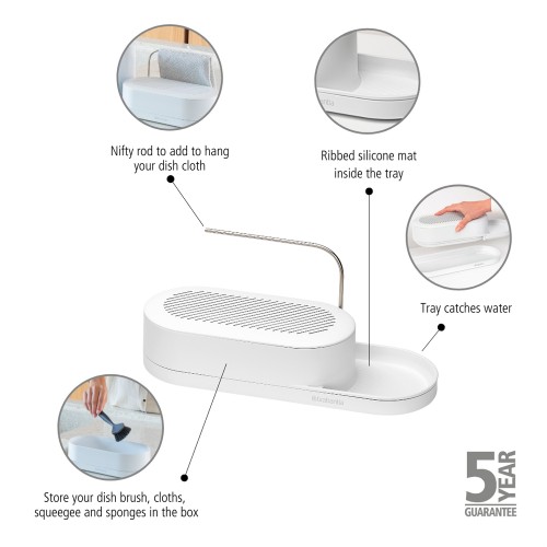 Virtuvės stovas Brabantia Sink Style, baltos sp.