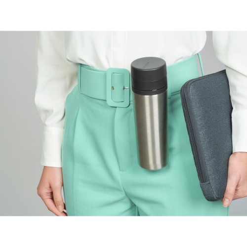 Termo puodelis Brabantia Make & Take, tamsiai pilkos sp., 0,5 l