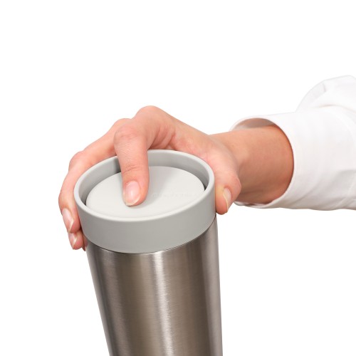 Termo puodelis Brabantia Make & Take, šviesiai pilkos sp., 0,36 l
