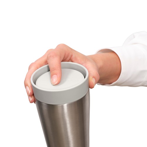 Termo puodelis Brabantia Make & Take, šviesiai pilkos sp., 0,2 l