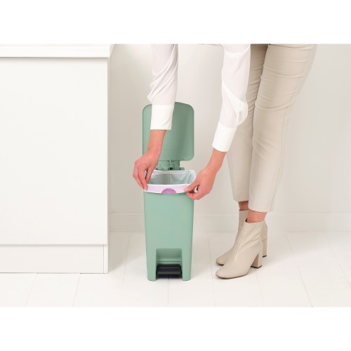 Šiukšlių dėžė su pedalu Brabantia StepUp, žalios sp., 10 l