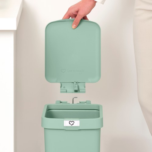 Šiukšlių dėžė su pedalu Brabantia StepUp, žalios sp., 10 l