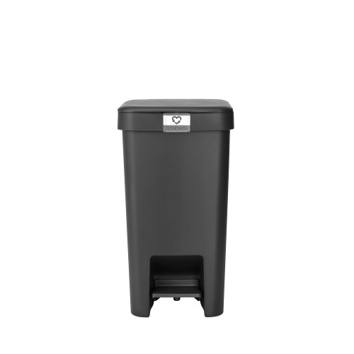 Šiukšlių dėžė su pedalu Brabantia StepUp, tamsiai pilkos sp., 16 l
