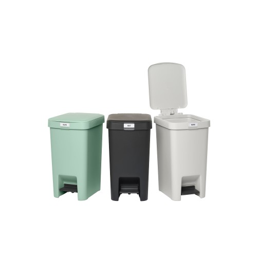 Šiukšlių dėžė su pedalu Brabantia StepUp, tamsiai pilkos sp., 16 l
