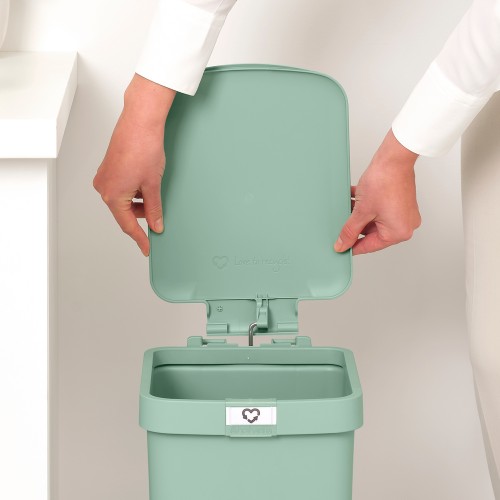 Šiukšlių dėžė su pedalu Brabantia StepUp, žalios sp., 16 l
