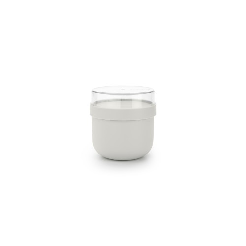 Pusryčių indelis Brabantia Make & Take, šviesiai pilkos sp., 0.5 L