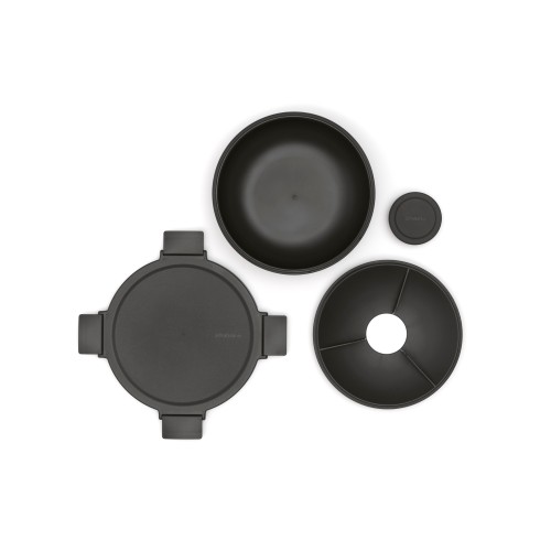 Salotų dubuo Brabantia Make & Take, tamsiai pilkos sp., 1,3 L