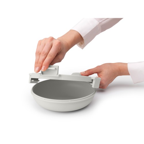 Pietų dėžutė Brabantia Make & Take, apvali, šviesiai pilkas, 1L