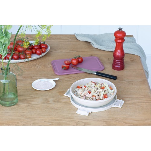 Pietų dėžutė Brabantia Make & Take, apvali, šviesiai pilkas, 1L