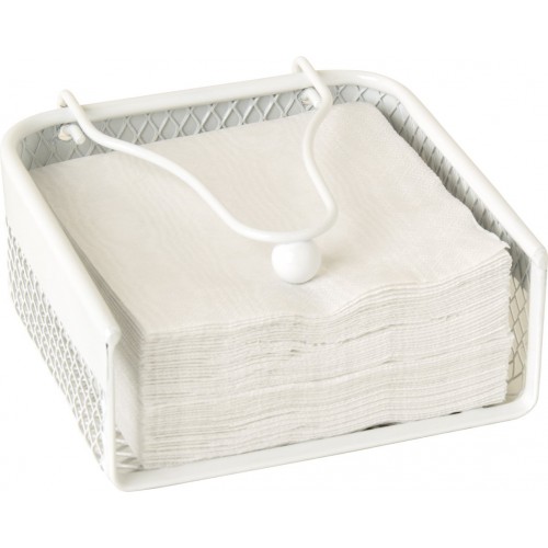 Servetėlių laikiklis IHR WIRE HOLDER,  baltos sp., 15 x 14 x 6 cm