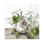 Servetėlės IHR GREEN AND WHITE PUMPKIN, kreminės sp., 33 x 33 cm