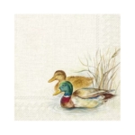 Servetėlės IHR HUNTED DUCKS, kreminės sp., 33 x 33 cm