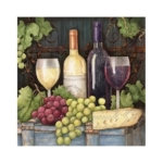 Servetėlės IHR RED AND WHITE WINE, 33 x 33 cm