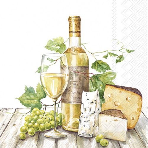 Servetėlės IHR WHITE WINE TASTING, 33 x 33 cm