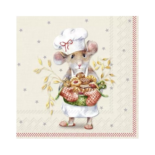 Servetėlės IHR ANNA BAKED, kreminė sp., 33 x 33 cm
