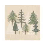 Servetėlės IHR GREEN XMAS TREES, žalios sp., 33 x 33 cm