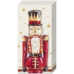 Servetėlės nosinaitės IHR NUTCRACKER FIGURE, kreminės sp., 21 x 21 cm