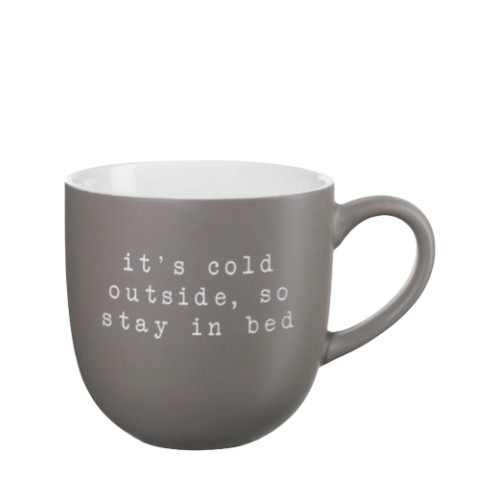 Puodelis ASA Hey STAY IN BED, rudos sp., 350 ml