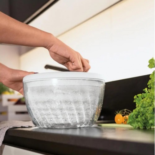 Džiovyklė salotoms Guzzini Spin&Store, baltos sp., 26 cm