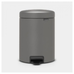 Šiukšlių dėžė Brabantia NEWICON, Mineral Concrete Grey, 5 l