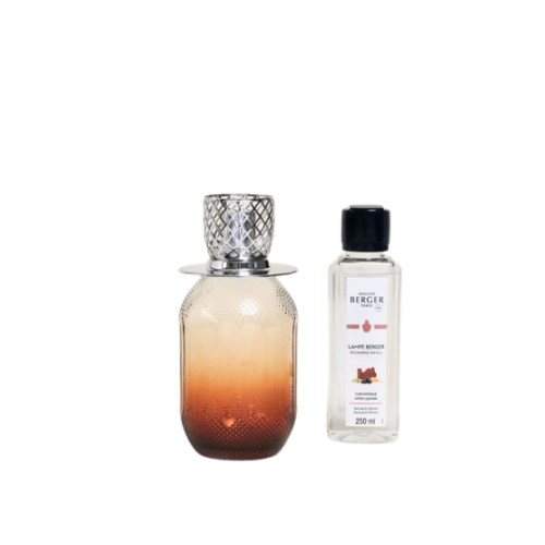 Kvapų lempos rinkinys EVANESCENCE Maison Berger Mystic Leather, rudos sp., 422 ml