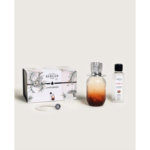 Kvapų lempos rinkinys EVANESCENCE Maison Berger Mystic Leather, rudos sp., 422 ml