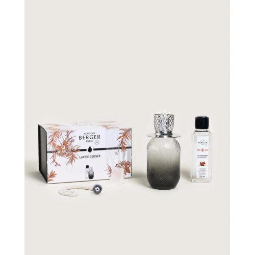 Kvapų lempos rinkinys Maison Berger EVANESCENCE Mystic Leather, pilkos sp., 422 ml