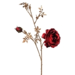 Dirbtinė gėlė Coach House RED ROSE W/GOLD STEM, 76 cm