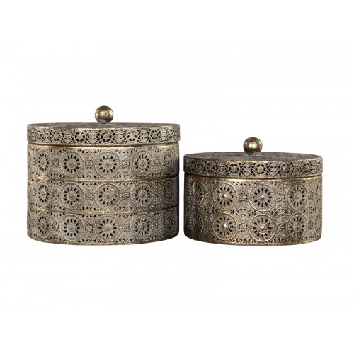 Dėžutė su dangteliu A Lot Knob Antique Brown