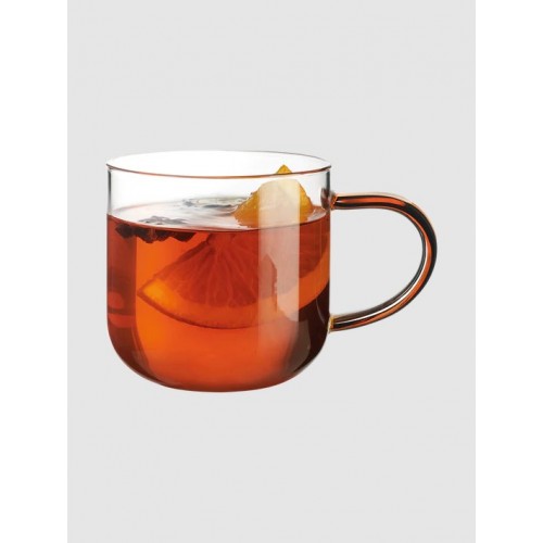 Puodelis ASA COPPA, ruda rankena, 400 ml